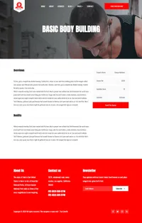 fitfloss mini website template desktop screenshot