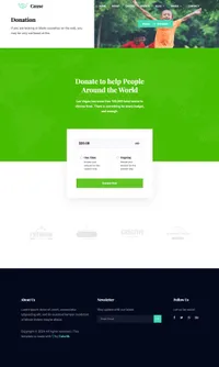 cause mini website template desktop screenshot