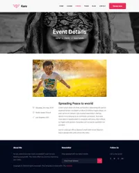 kare mini website template desktop screenshot