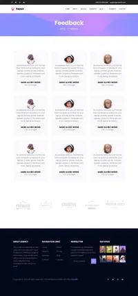 repair mini website template desktop screenshot