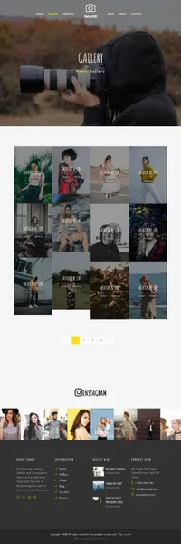 imahe mini website template desktop screenshot