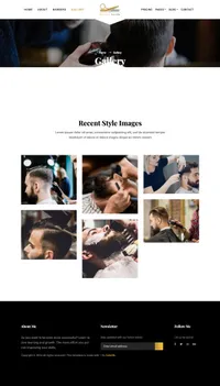 barcut mini website template desktop screenshot