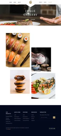 rooftop mini website template desktop screenshot