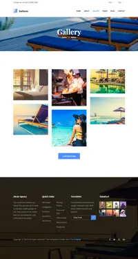 radisson mini website template desktop screenshot