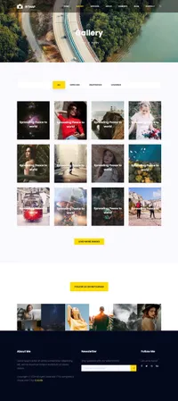 bitmap mini website template desktop screenshot