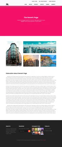 real-estate mini website template desktop screenshot