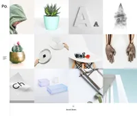 po-portfolio mini website template desktop screenshot