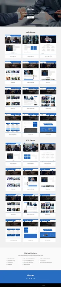 martxa mini website template desktop screenshot