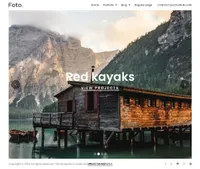 foto mini website template desktop screenshot