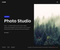 cassi mini website template desktop screenshot