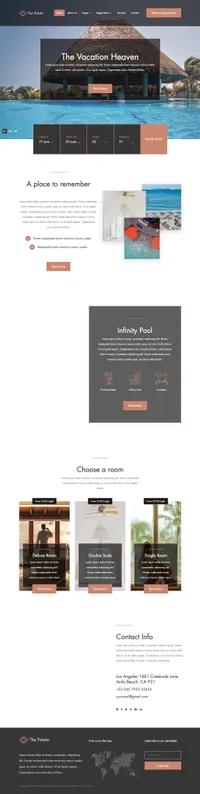 the-palatin mini website template desktop screenshot