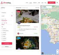 directing mini website template desktop screenshot