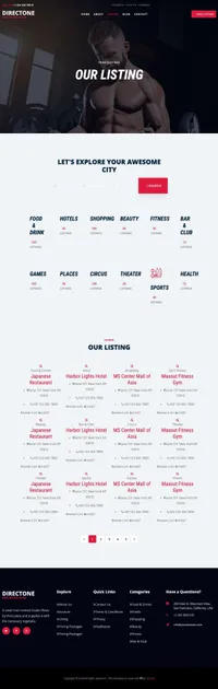 dazko mini website template desktop screenshot