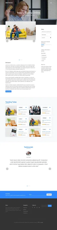 directoryads mini website template desktop screenshot