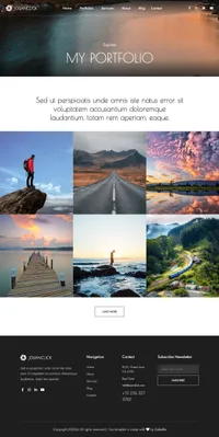 josanclick mini website template desktop screenshot