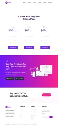 appco mini website template desktop screenshot