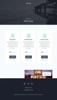 tough mini website template desktop screenshot