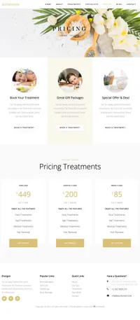 energen mini website template desktop screenshot