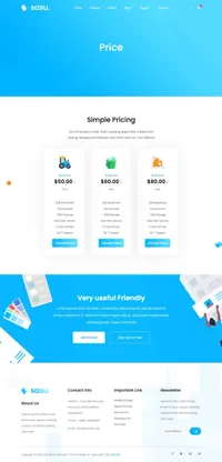 sasu mini website template desktop screenshot