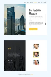 astral mini website template desktop screenshot