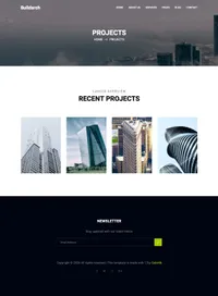 buildarch mini website template desktop screenshot
