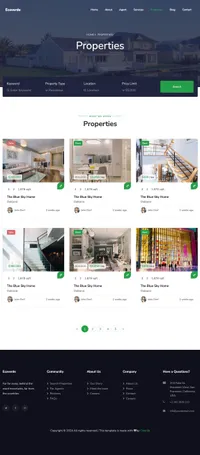 ecoverde mini website template desktop screenshot