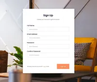 furn mini website template desktop screenshot