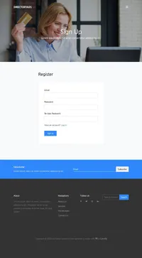directoryads mini website template desktop screenshot