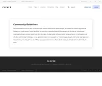 clever mini website template desktop screenshot