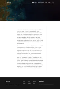 world mini website template desktop screenshot