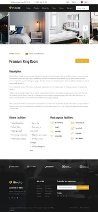hiroto mini website template desktop screenshot