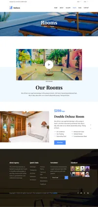 radisson mini website template desktop screenshot