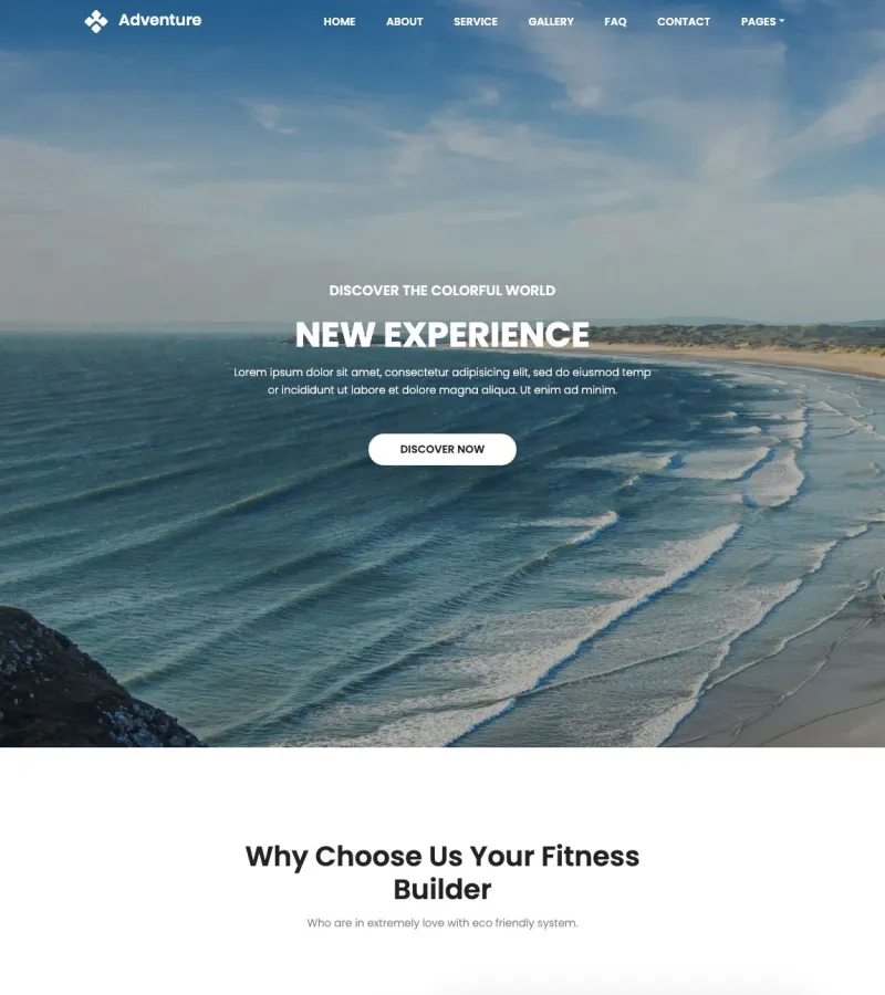 Adventure Travel Agency template