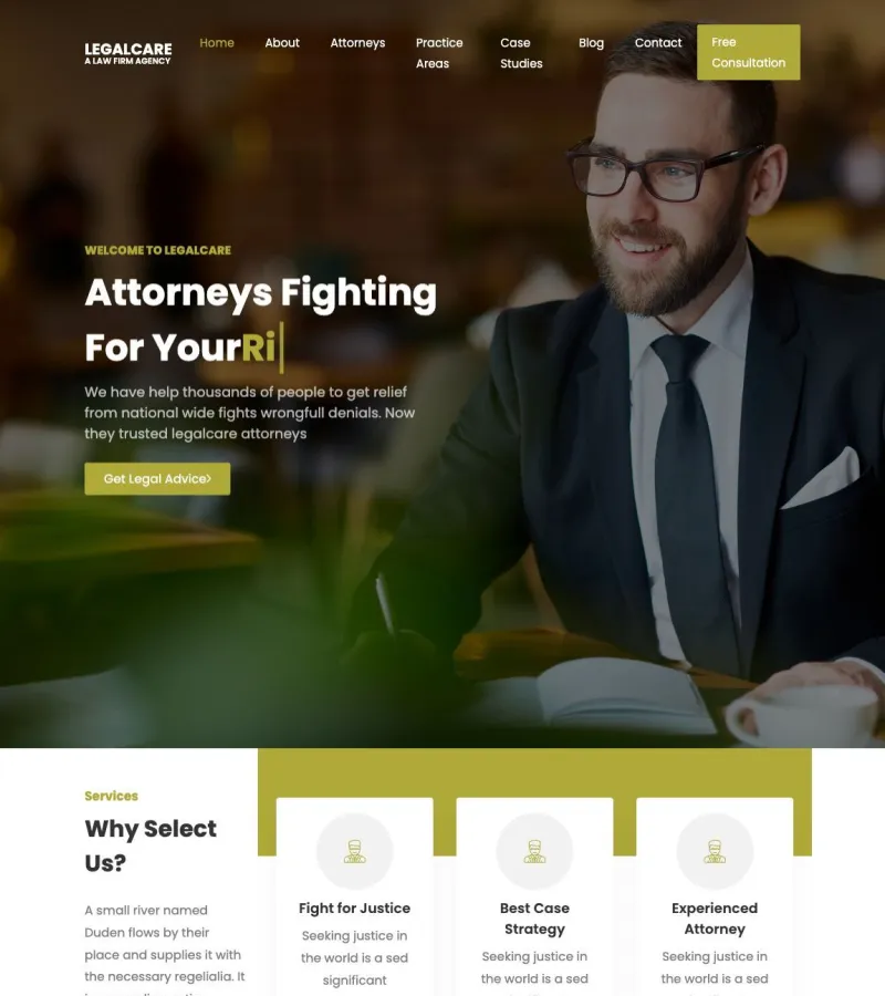 LegalCare Lawyer template