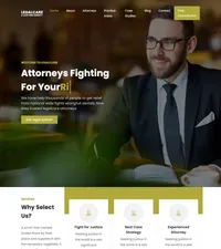 legalcare mini website template desktop screenshot