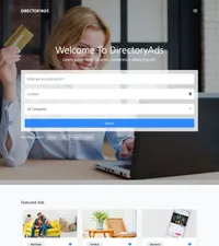 directoryads mini website template desktop screenshot