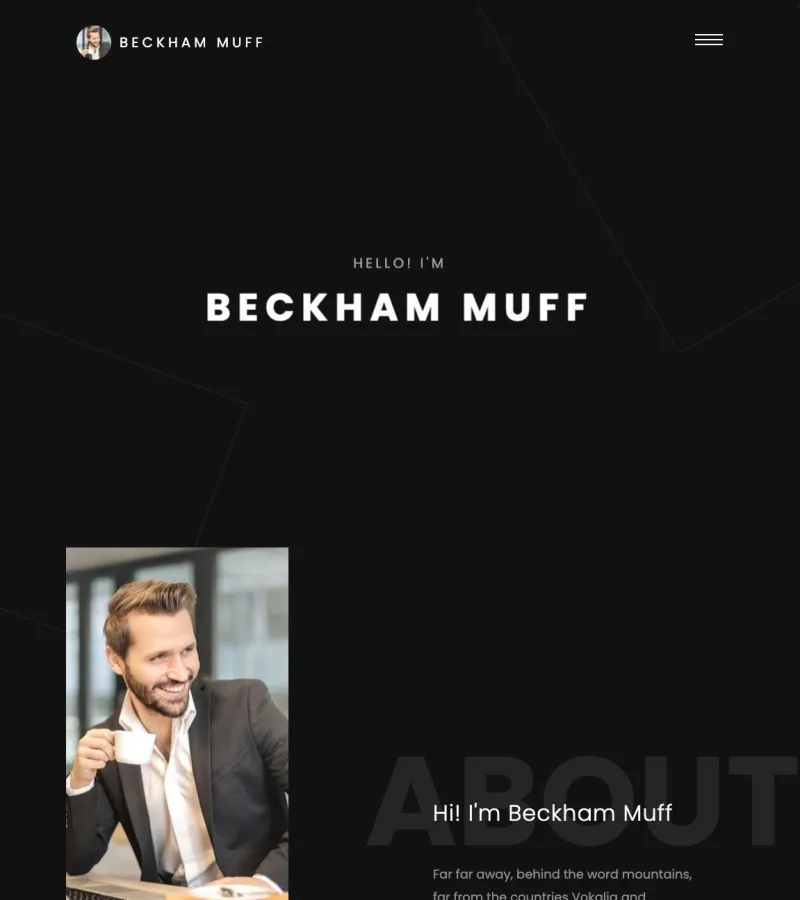 Beckham Web Developer template