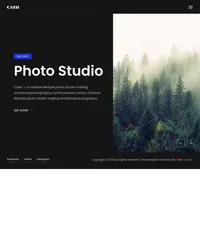 cassi mini website template desktop screenshot