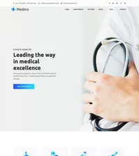 medino mini website template desktop screenshot