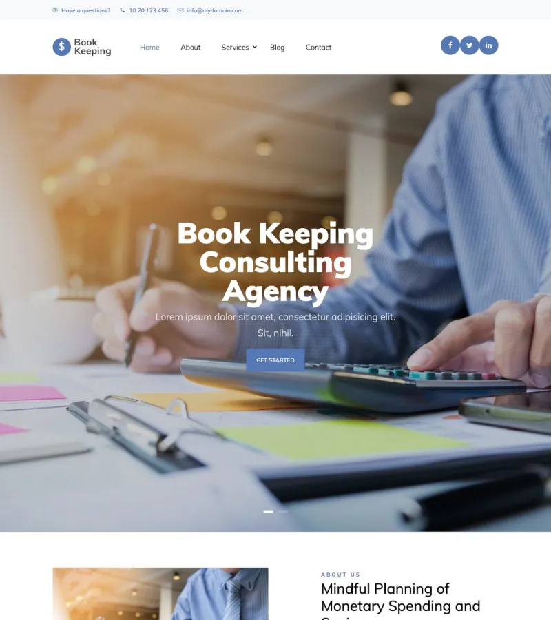 Book Keeping Bookkeeper template
