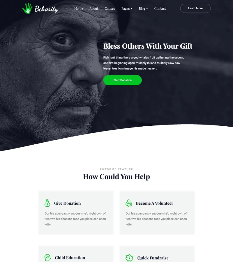 BCharity Charity template