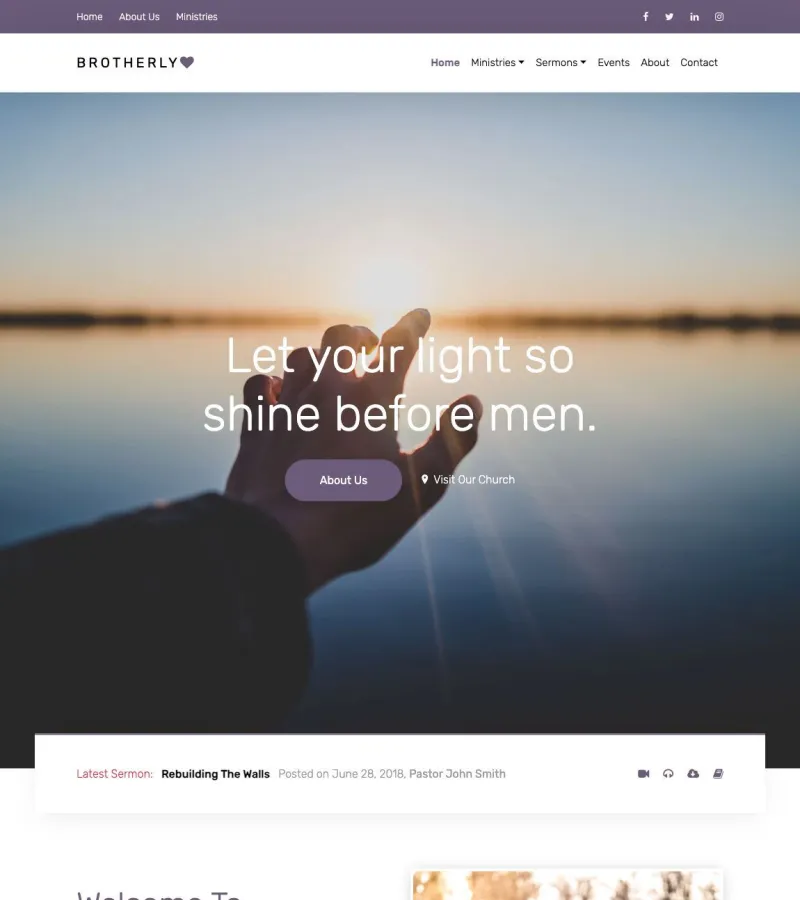 Brotherlylove Website template