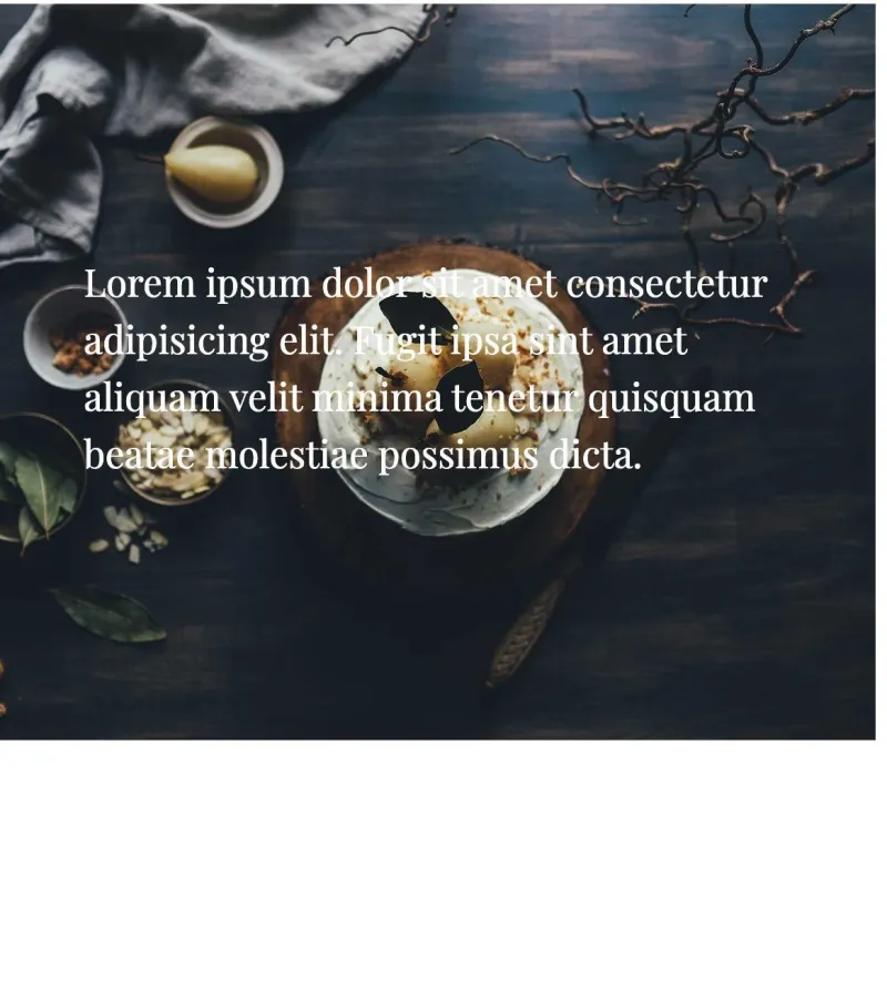 diner website template desktop screenshot