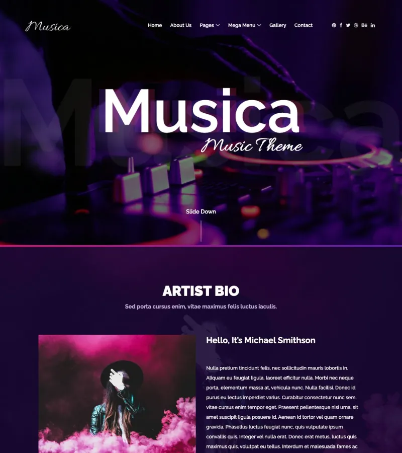 Musica Bar and Pub template