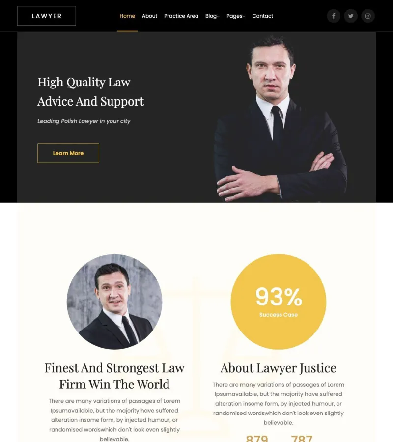 Lawyer Lawyer template