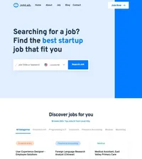 joblab mini website template desktop screenshot