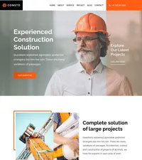 consto mini website template desktop screenshot