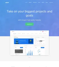 unapp mini website template desktop screenshot