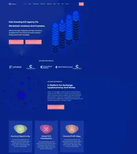 cryptian mini website template desktop screenshot