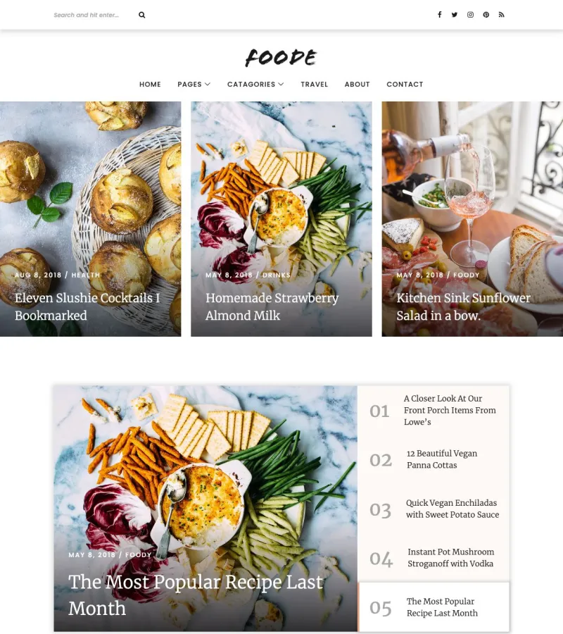 Foode Restaurant template